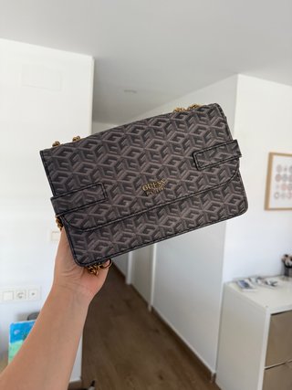Bolso Guess Original Marrón y Dorado