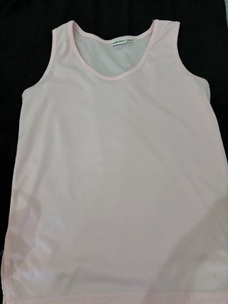 Blusa rosa sin mangas talla M