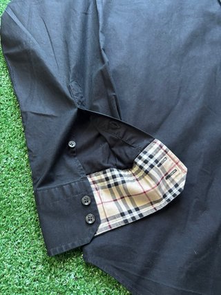 Camicia Burberry Nera Uomo