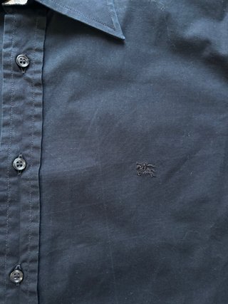 Camicia Burberry Nera Uomo