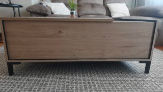 Mesa de centro moderna madera y cristal