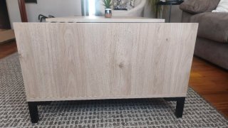 Mesa de centro moderna madera y cristal