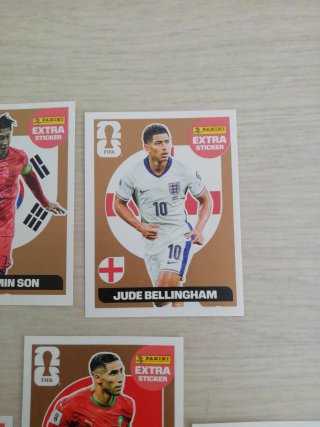 Lote 5 Stickers Extra Mundial Bronce