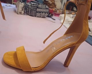 Sandalias Marypaz Tacon Mostaza Talla 36
