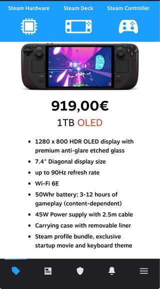 Steam Deck OLED 1TB Perfetto
