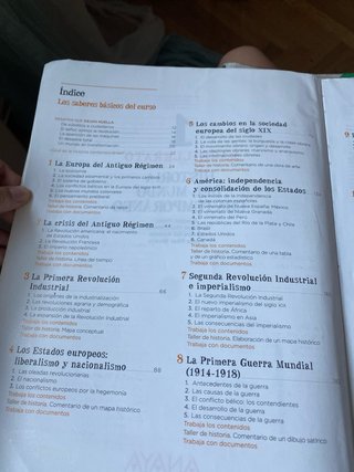 Historia del Mundo Contemporáneo 1 Bachillerato