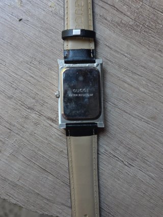 Orologio Gucci Rettangolare Nero Argento