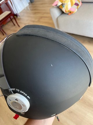 Casco Moto Diesel Negro con Visera