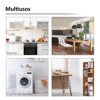 Mesa Plegable Pared Madera y Metal