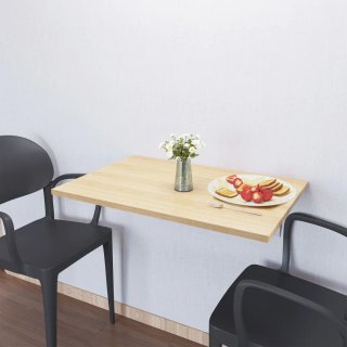 Mesa Plegable Pared Madera y Metal