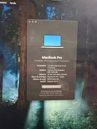 MacBook Pro 13 2019 Plata