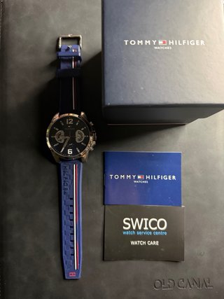Reloj Tommy Hilfiger Azul y Plateado
