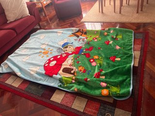 Manta infantil de forro polar con dibujos