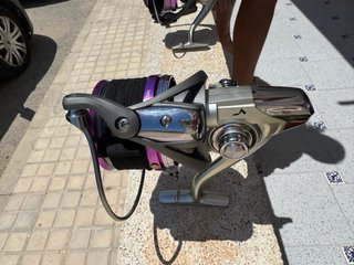 Pareja carretes Vercelli Oxigen SK y funda.