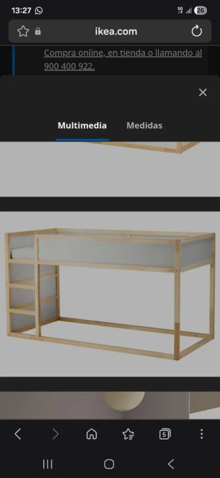 Cama reversible Kura 90x200 cm