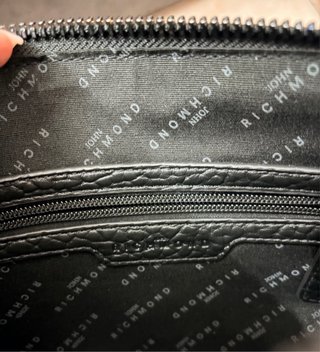 Pochette John Richmond Nera con Sacca antipolvere