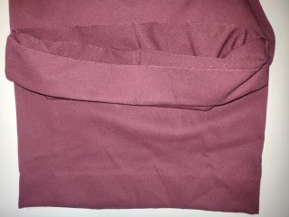 Pantaloni Kiabi gamba ampia bordeaux taglia 46