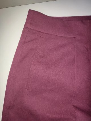 Pantaloni Kiabi gamba ampia bordeaux taglia 46