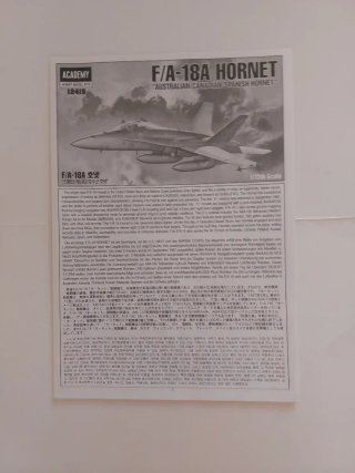 Maqueta Avión F/A-18 Hornet del EA.