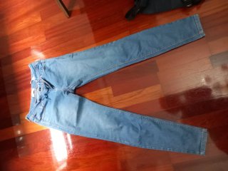 Vaqueros mujer Pull&Bear azul