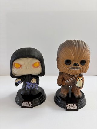 Funko Pop Star Wars Palpatine y Chewbacca