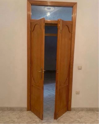 Puertas doble hoja de madera maciza de pino