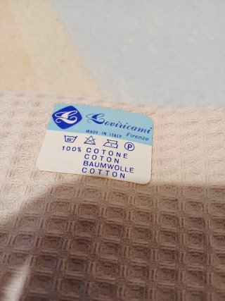 Set Asciugamani Cotone Marrone e Bianco