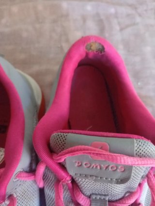 Zapatillas Deportivas Domyos Gris y Rosa