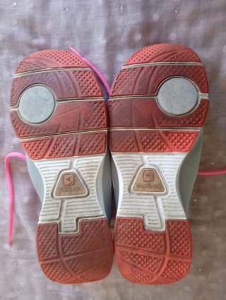 Zapatillas Deportivas Domyos Gris y Rosa
