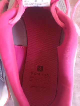 Zapatillas Deportivas Domyos Gris y Rosa