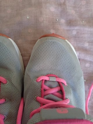 Zapatillas Deportivas Domyos Gris y Rosa