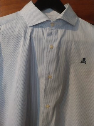 Camisa Scalpers Rayas azul T-L 42