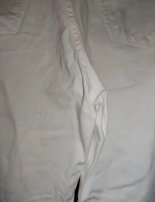 Pantalón vaquero blanco mujer T-48