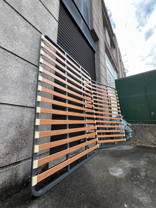 2 Somieres 135cm Metal y Madera