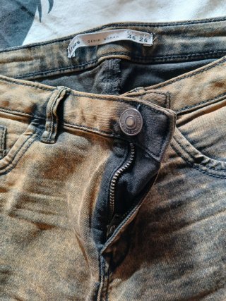 Pantalón vaquero elástico marrón T36
