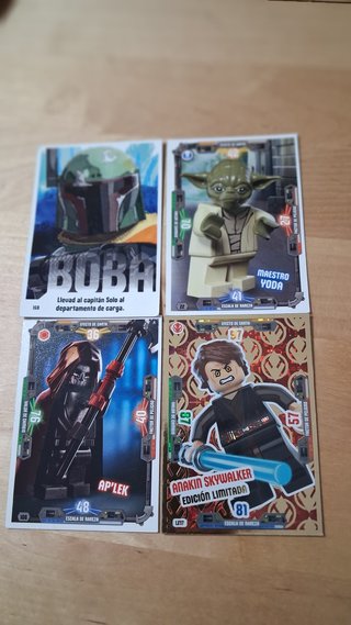 Lote 20 Cromos Cartas Star Wars