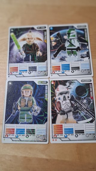 Lote 20 Cromos Cartas Star Wars