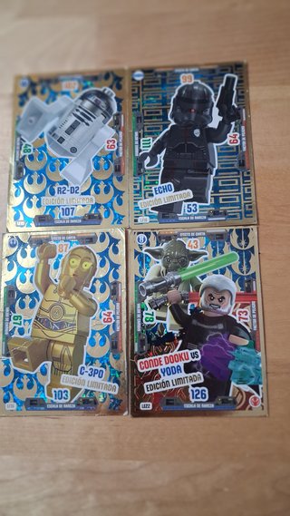Lote 20 Cromos Cartas Star Wars