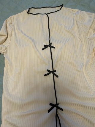 Pijama mujer beige y negro
