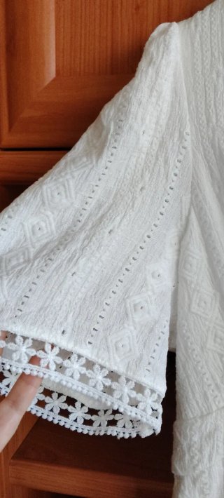 Vestido blanco largo talla L