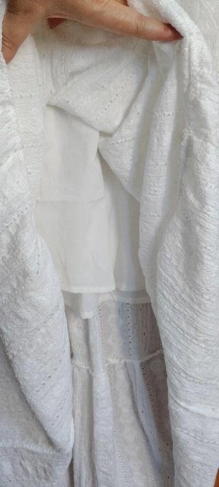 Vestido blanco largo talla L