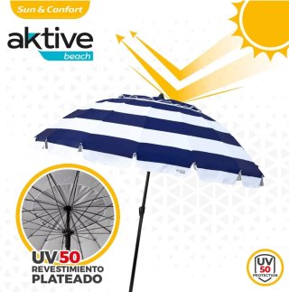 Sombrilla de playa antiviento Aktive Max Air, 240