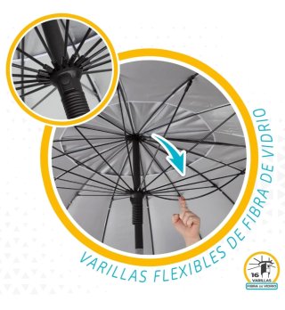Sombrilla de playa antiviento Aktive Max Air, 240