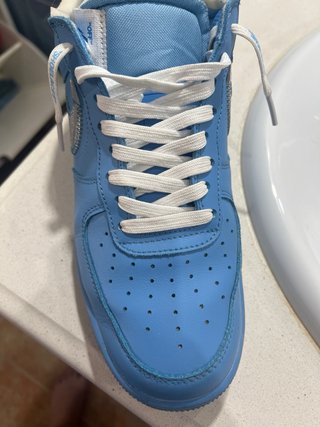 Nike Air Force 1 x Off-White Blu Argento