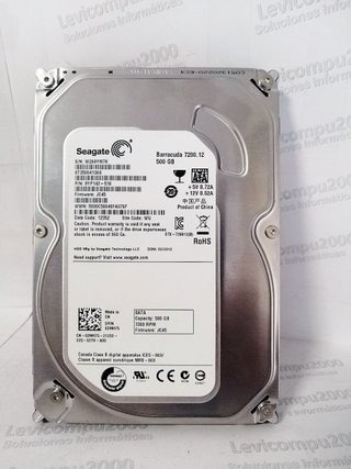 Disco Duro Seagate 500GB SATA III 7200 RPM