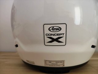 Casco Arai Concept X Blanco. Talla XS