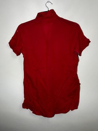 Blusa Roja Stradivarius Manga Corta XL