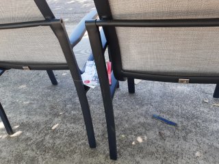 2 Sillones de jardín grises y negros
