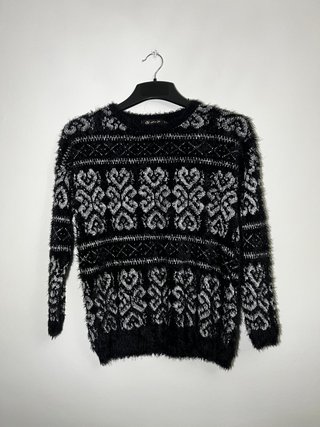Jersey N&P peluchito negro talla única
