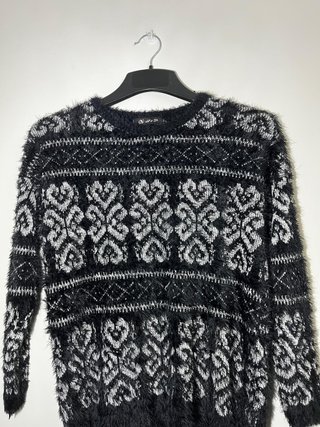 Jersey N&P peluchito negro talla única